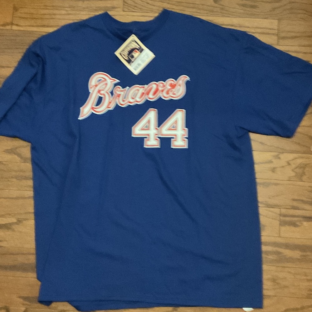 Majestic Blue Braves Tee